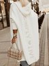 Plus Size Hoodie  Casual Letter Pattern  Sweater Cardigan