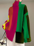 Plus Size Long Sleeve Urban Loose Turtleneck Sweater