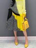 Urban Loosen Color Block Midi Skirt